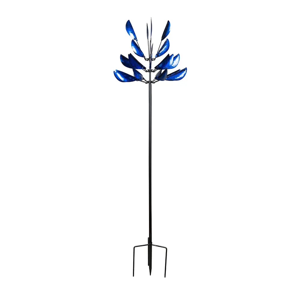 Whirling Petals Wind Spinner, Blue