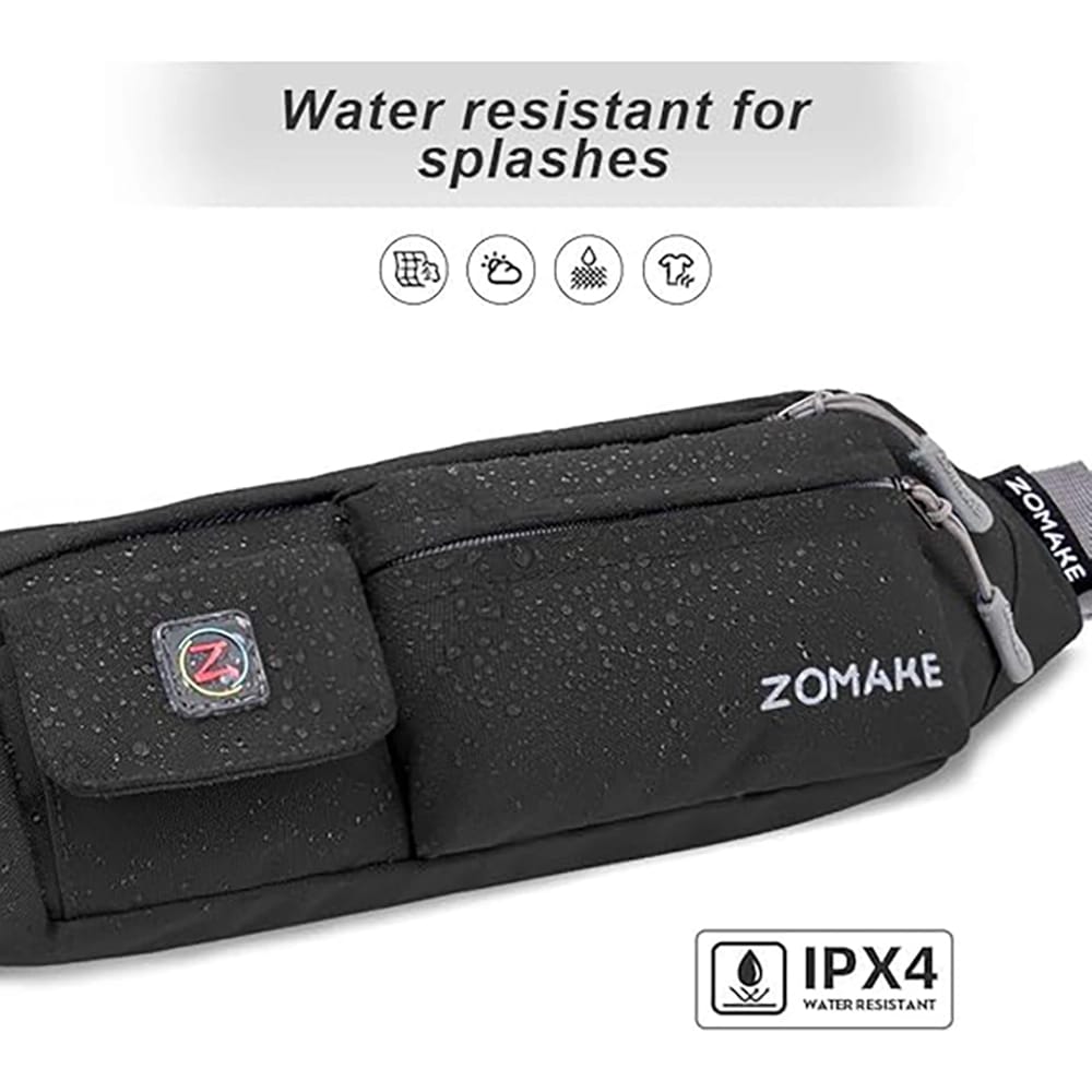 ZOMAKE Small Crossbody Fanny Pack, Black