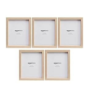 Rectangular 8" x 10" Photo Picture Frame, Natural, Pack of 5