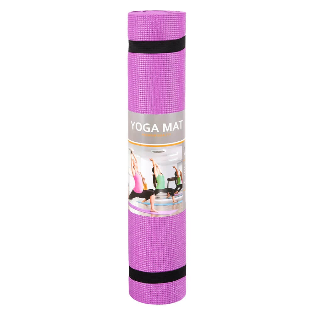 Spoga 1/4-Inch Anti-Slip Yoga Mat with Carrying Strap, Light Purple