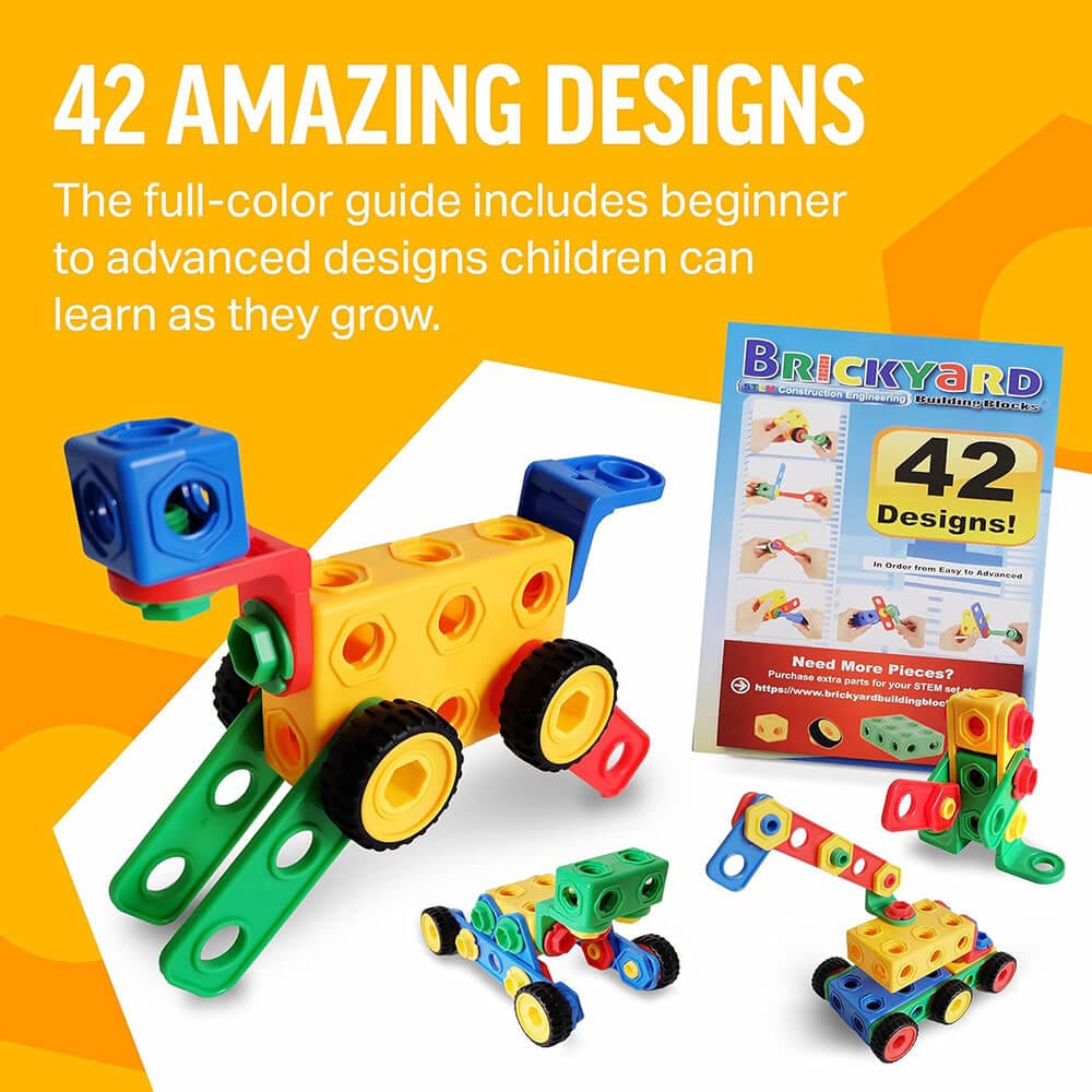 Brickyard Building Blocks 163Piece STEM Toys