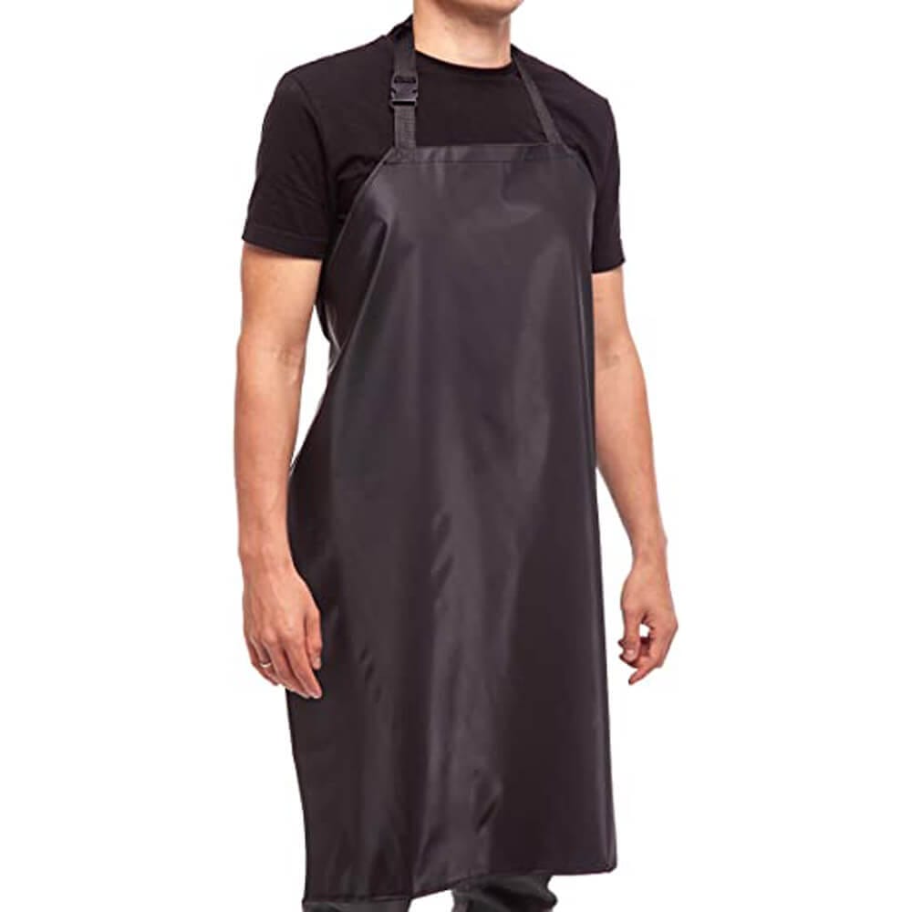 Aulett Home 35" Heavy-Duty Waterproof Vinyl Apron, Black