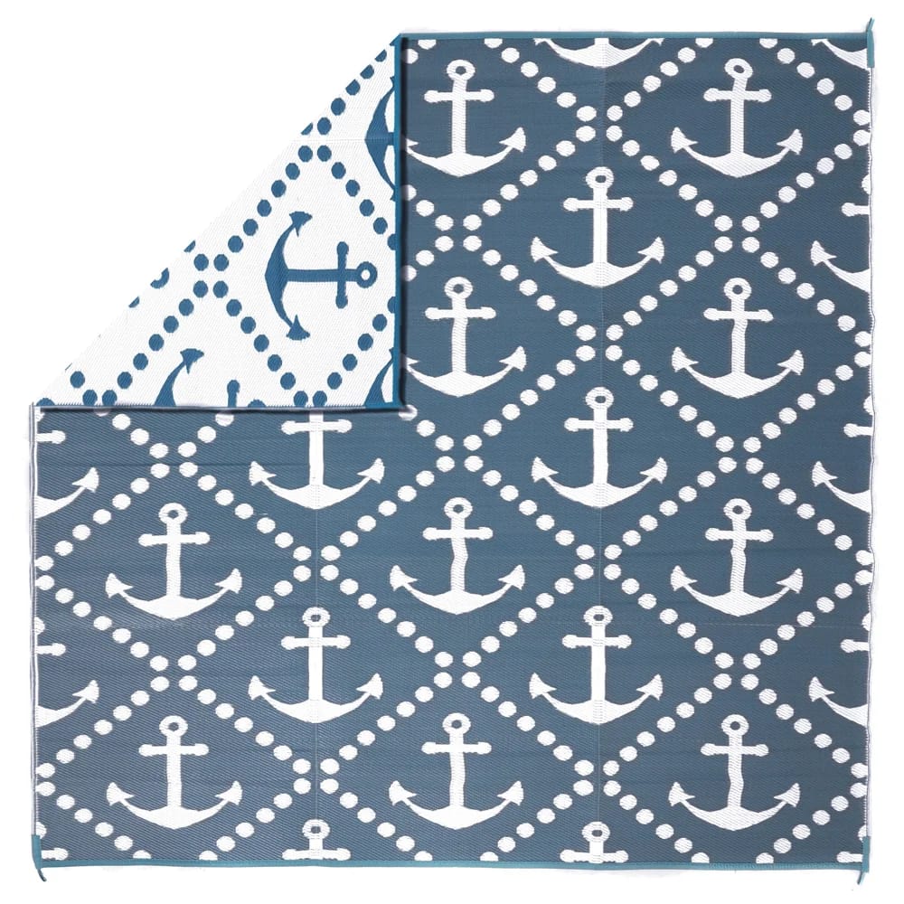 Aurora 9'x9' Reversible Patio Rug