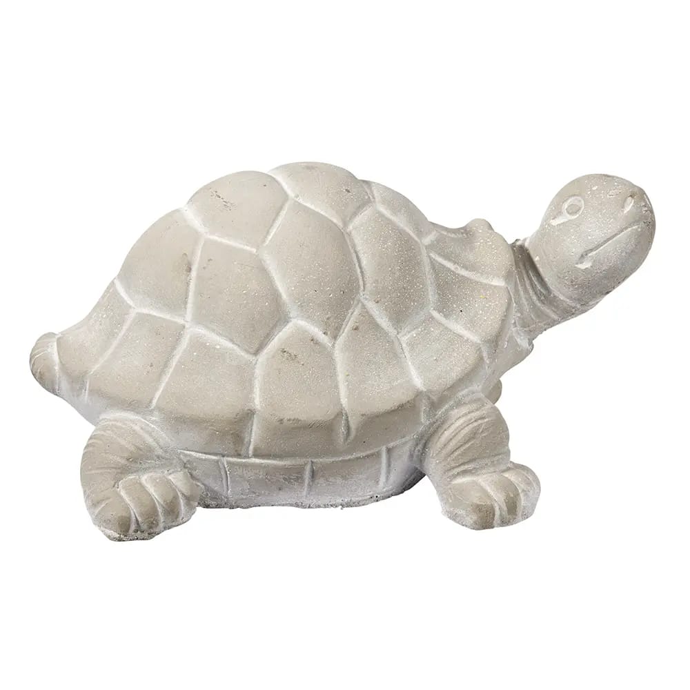 Standing Turtle Cement Statue, Gray