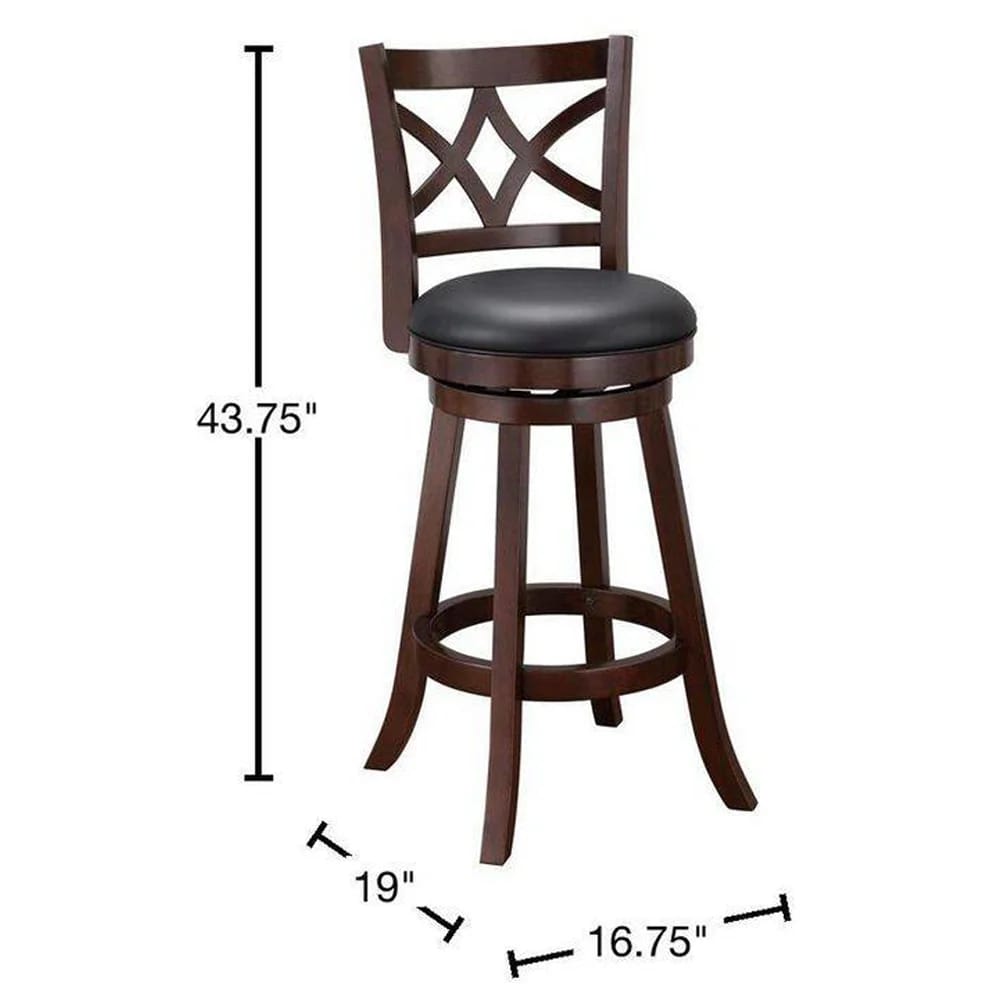 Cardiff 29" Swivel Bar Stool, Cappuccino