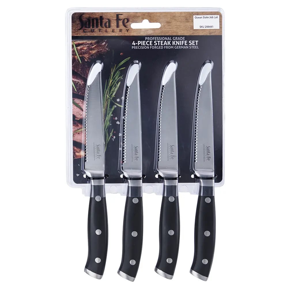 Santa Fe Professional Grade Steak Knife Set, 4 Piece