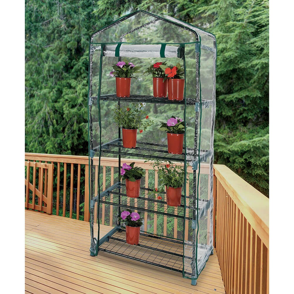 Tiller & Rowe 4-Shelf Greenhouse