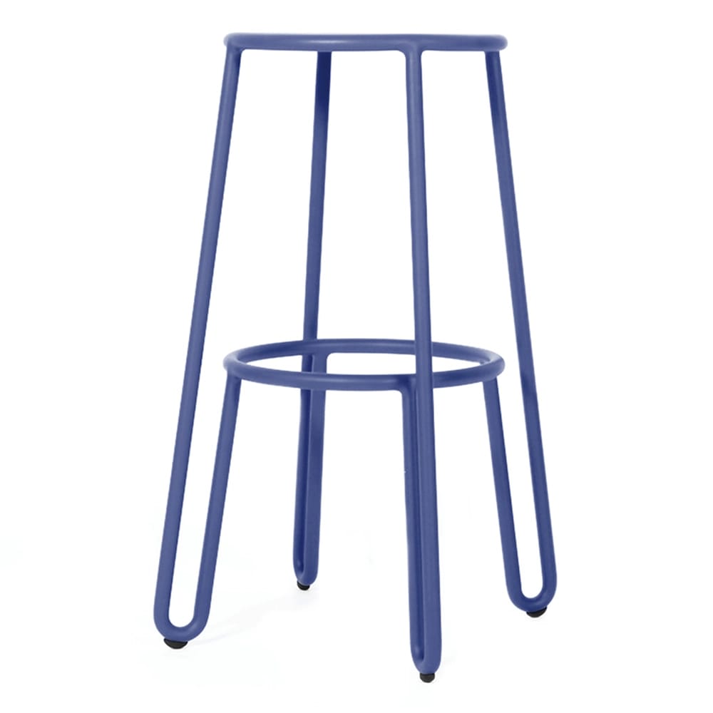 Maiori Aluminum Huggy Stackable Patio Bar Stool, Aube, 2 Pack