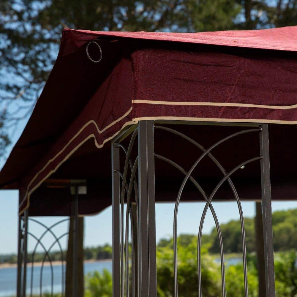 Regency 10' x 12' Gazebo with Netting, Maroon