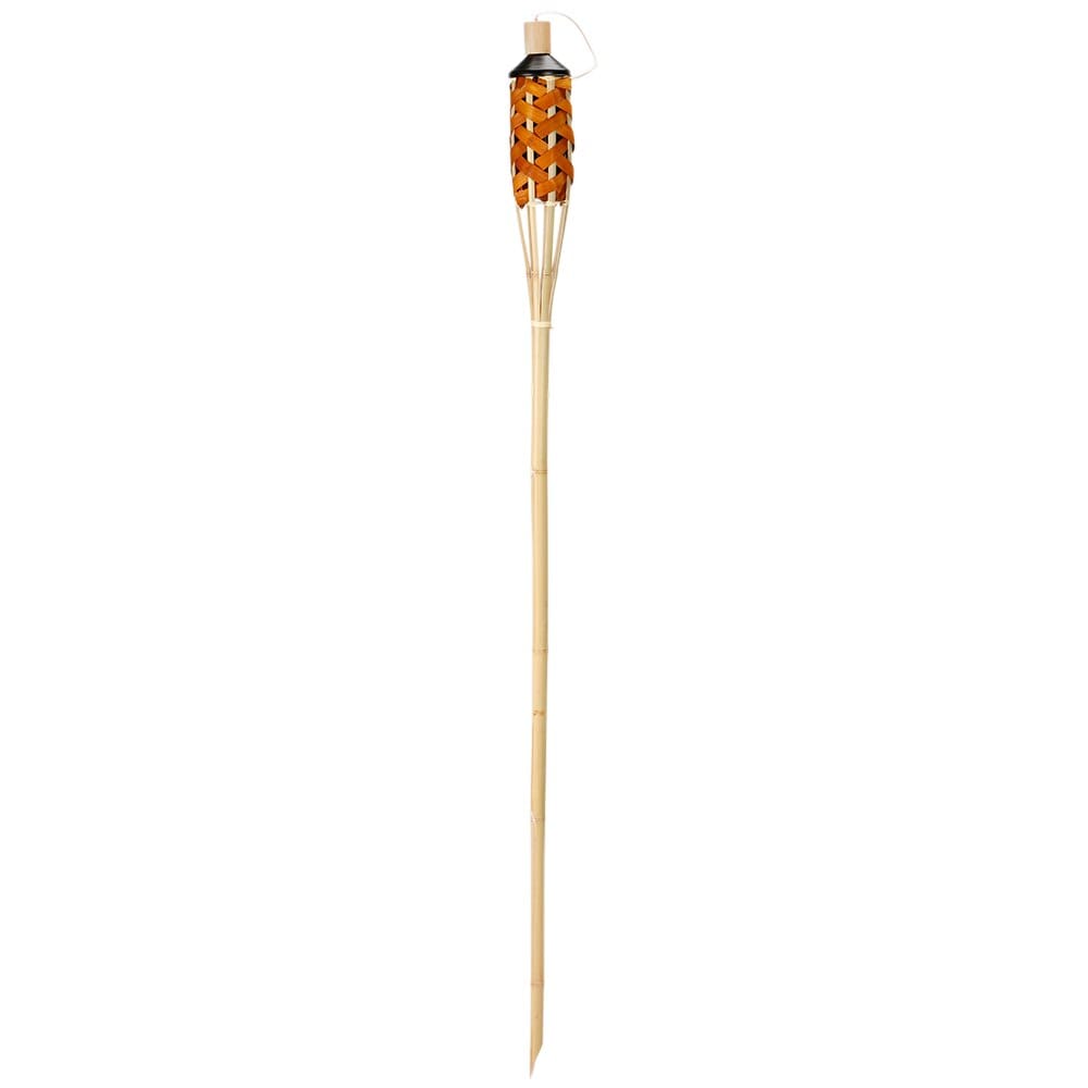 60" Woven Bamboo Torch with Cap