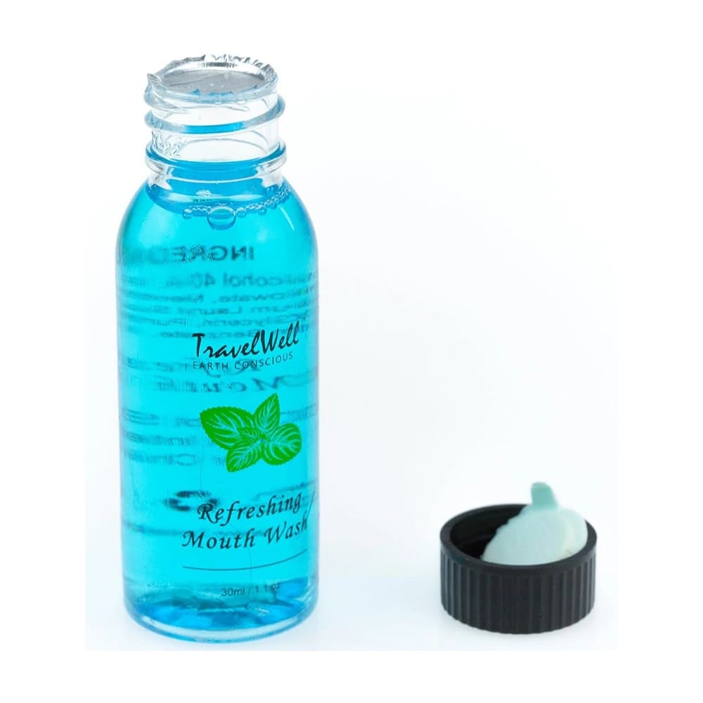 TravelWell Individually Wrapped Mouthwash Bottles, 1.1 oz, 288 Pack