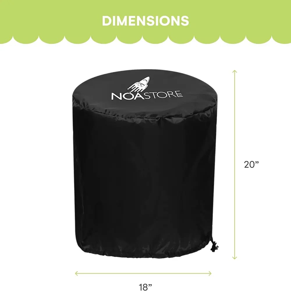 Noa Store 18" Grill Cover, Black
