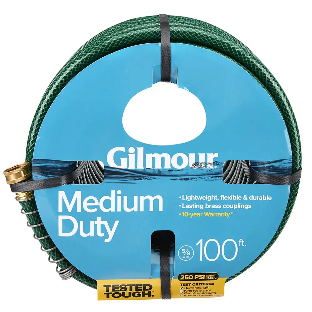 Gilmour 5/8" Medium-Duty Garden Hose, 100'