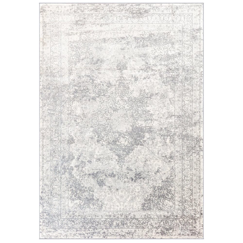 Verona II Area Rug, 7'10" x 8'11", Gray & Cream