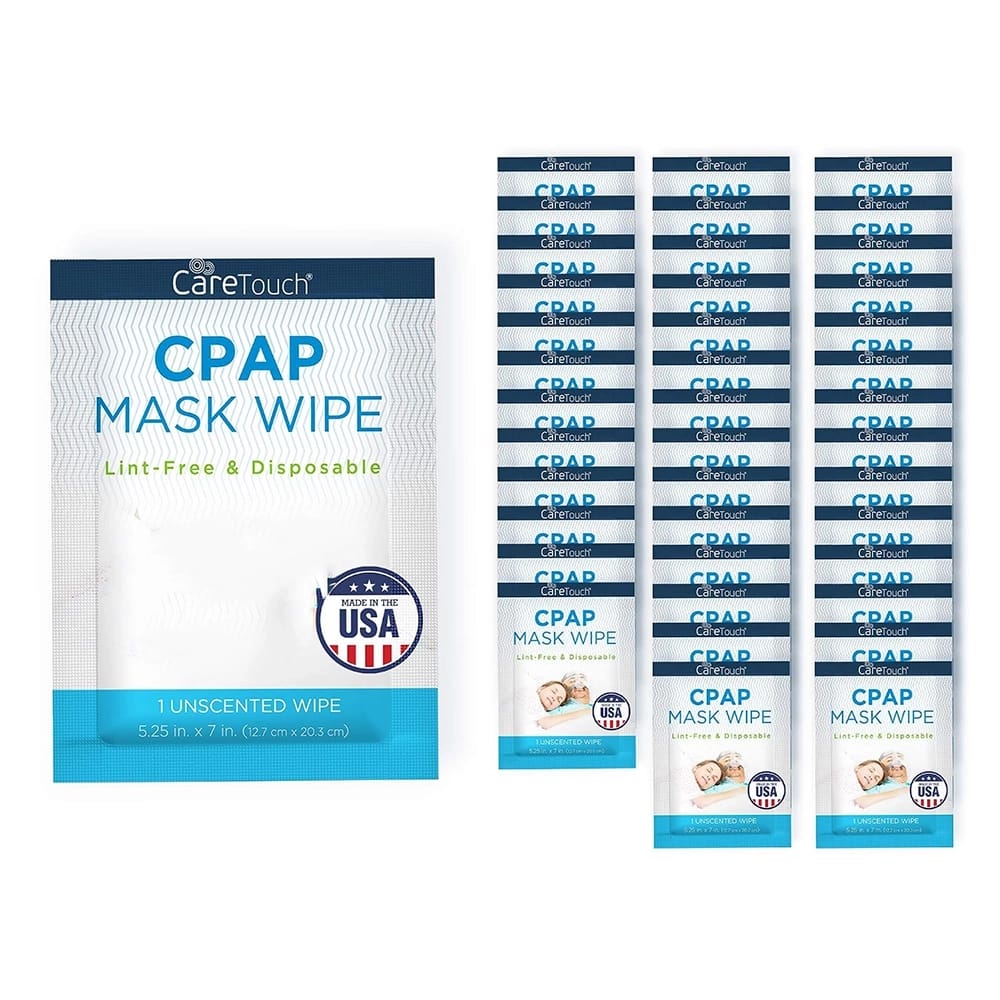 CareTouch Individually Wrapped Unscented CPAP Mask Wipes, 40 Count