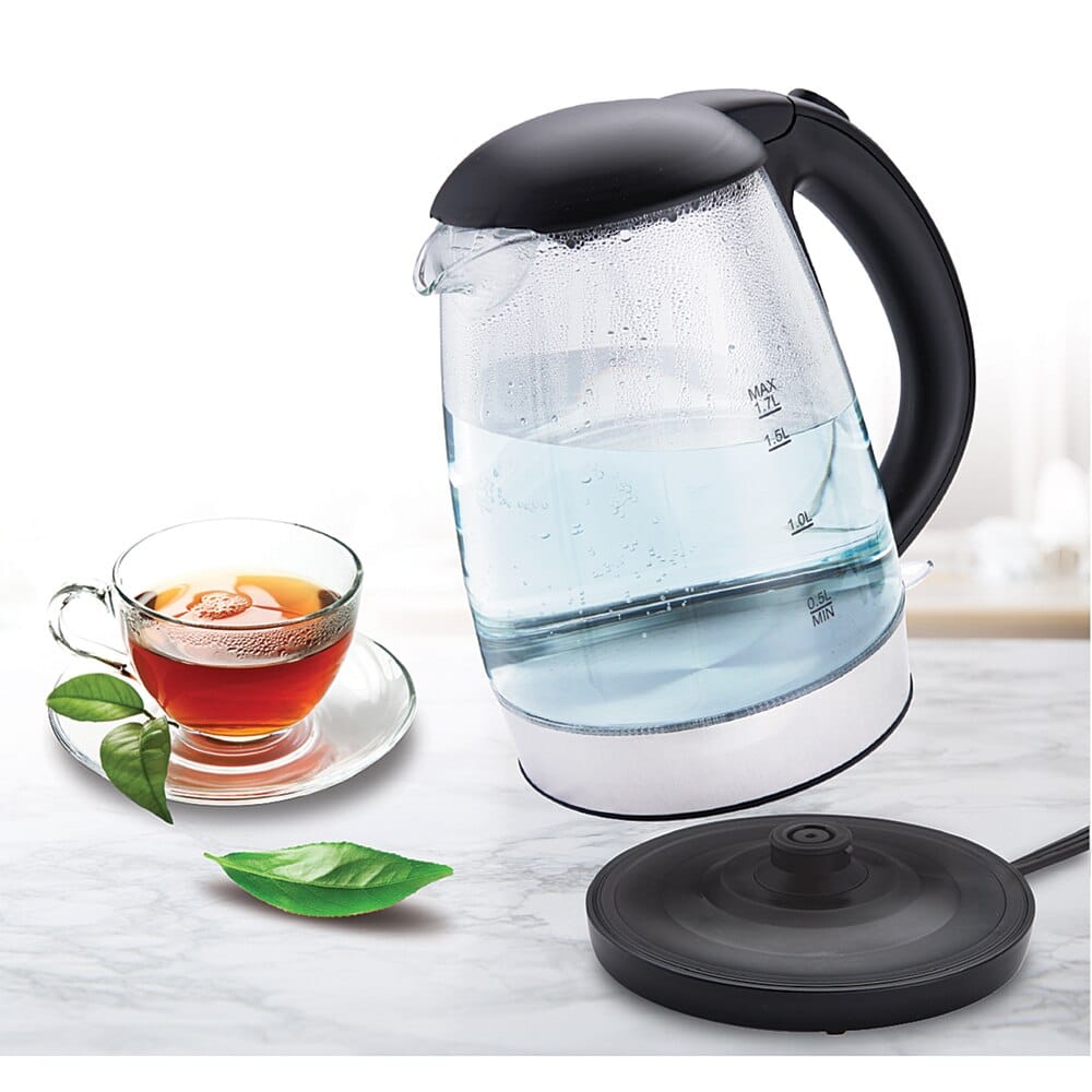 Century Glass Electric Tea Kettle, 1.7 L