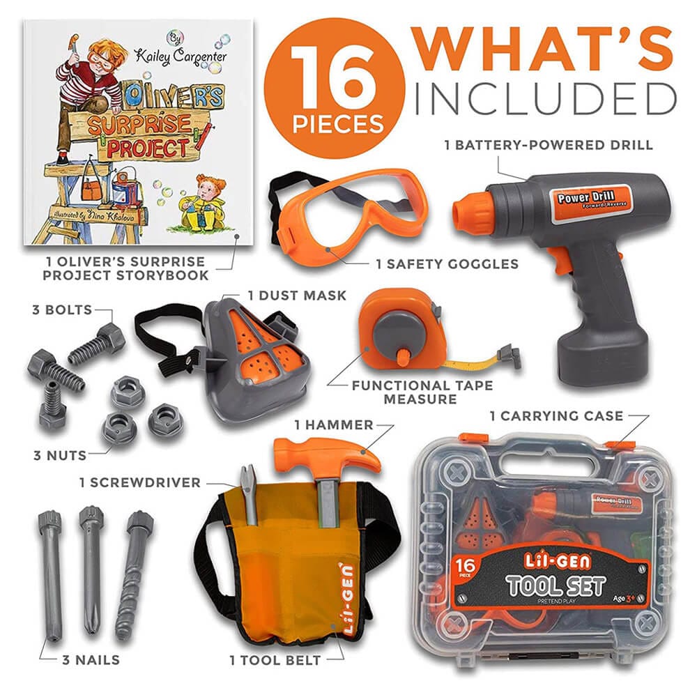 Li'l-Gen Kids Tool Set with Book