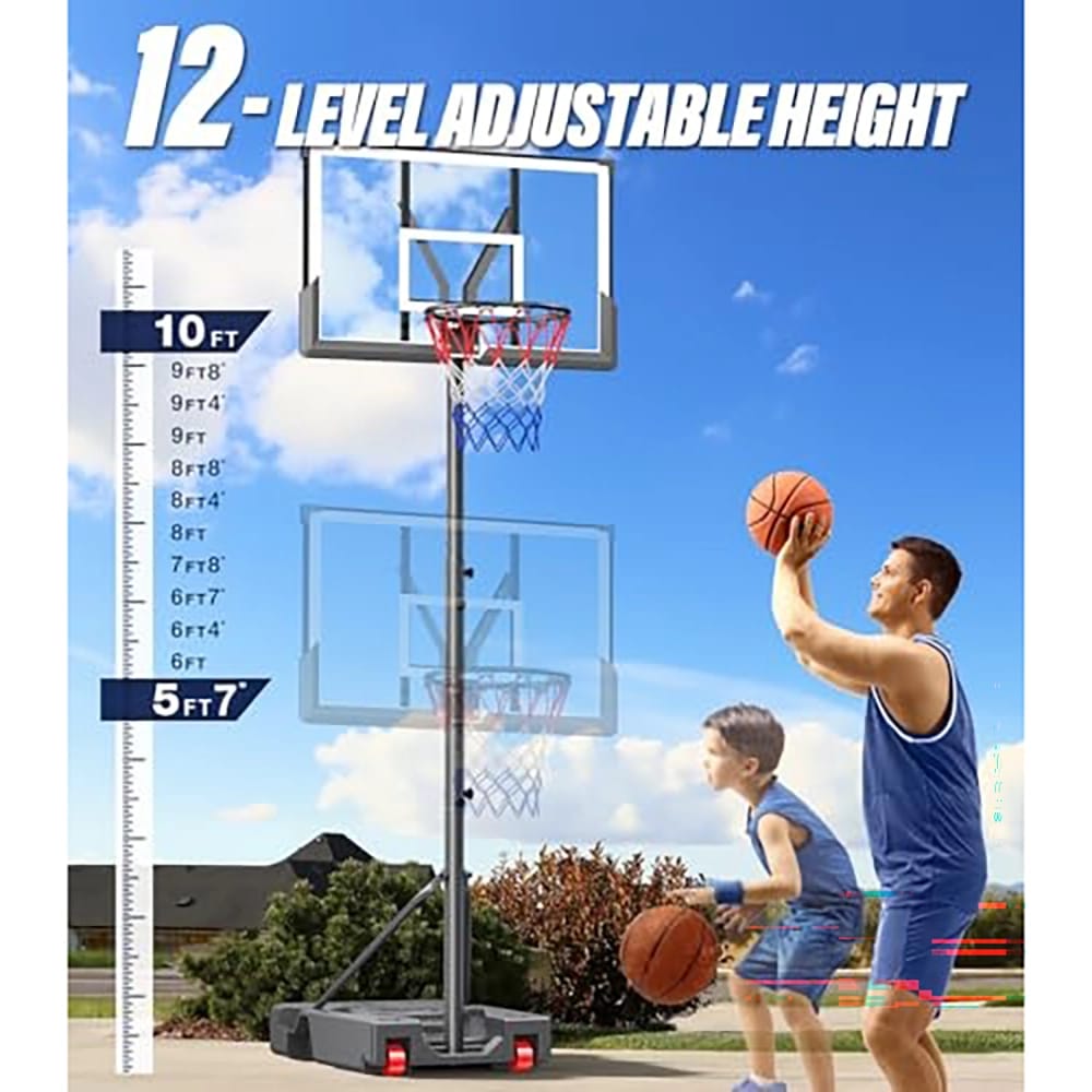 10' Adjustable Basketball Hoop