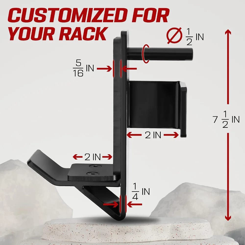 Yes4All Olympic Weight J-Hook Plate Holder Attachment, 2-Piece