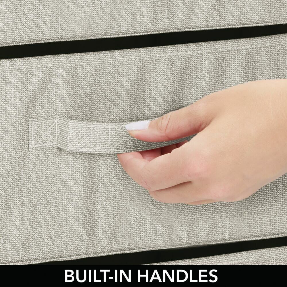 mDesign Fabric 4-Drawer Storage Dresser, Linen