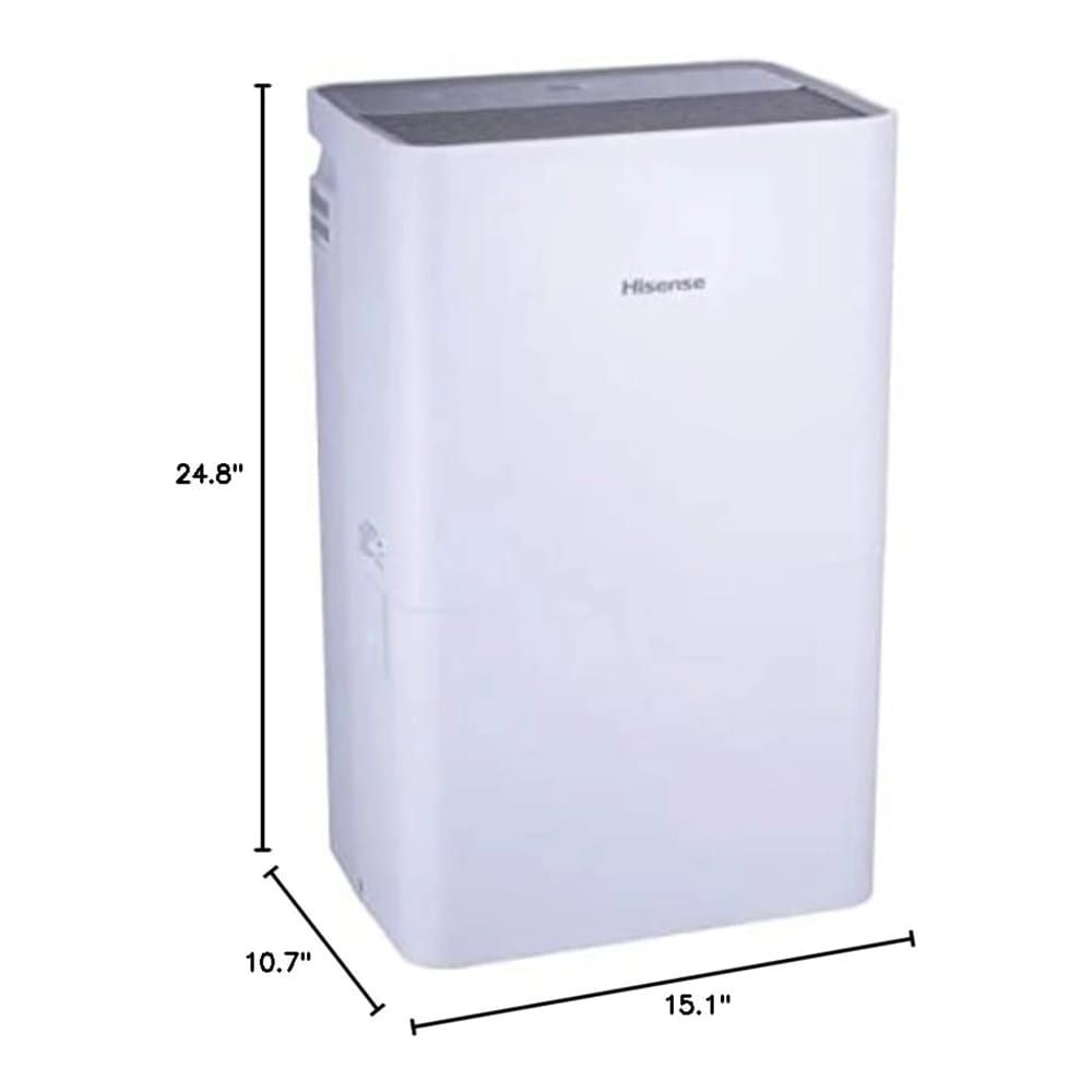 Hisense Energy Star 50 Pint 3-Speed Dehumidifier, White (Factory Refurbished)
