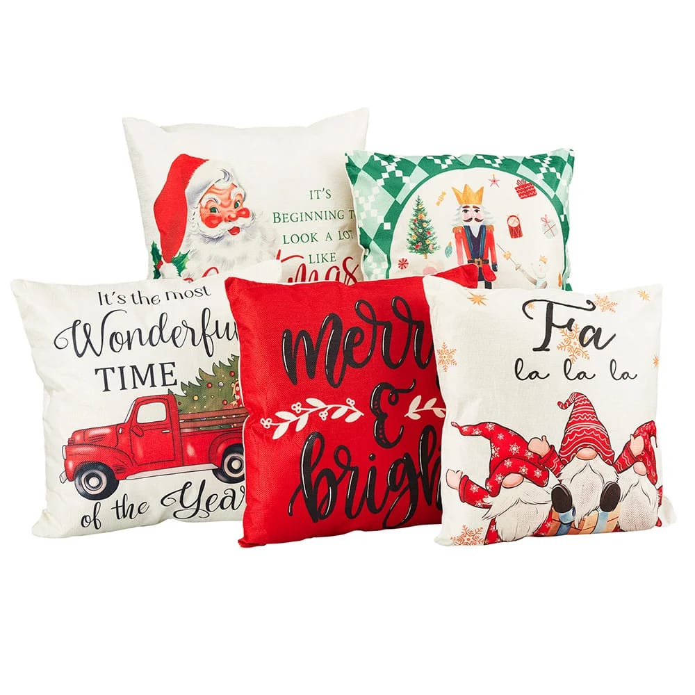 Assorted Christmas Pillow, 17" x 17"