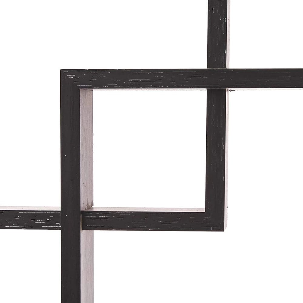 Greenco 4 Cube Floating Shelf, Espresso