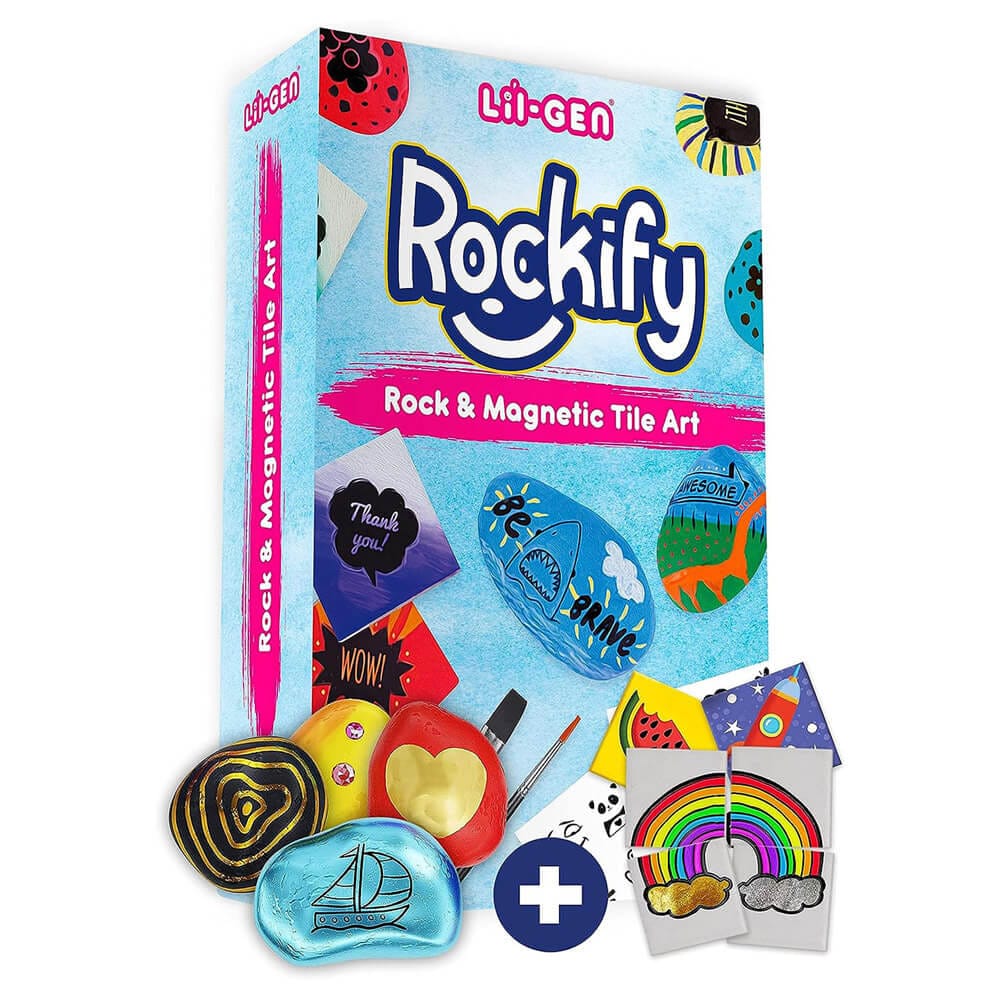 Li'l-Gen Rock Painting and Magnetic Tile Art Kit