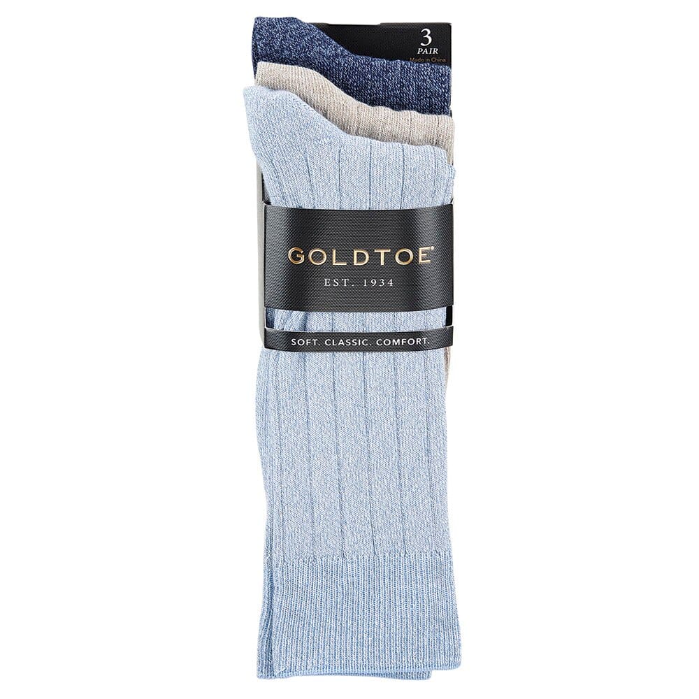 Gold Toe Men's Crew Socks, 3 Pack