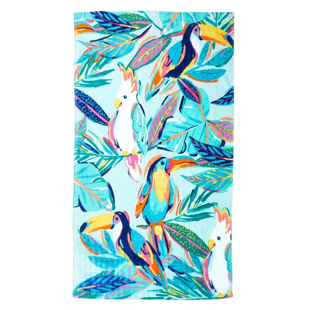 Cotton Beach Towel, 34" x 64"