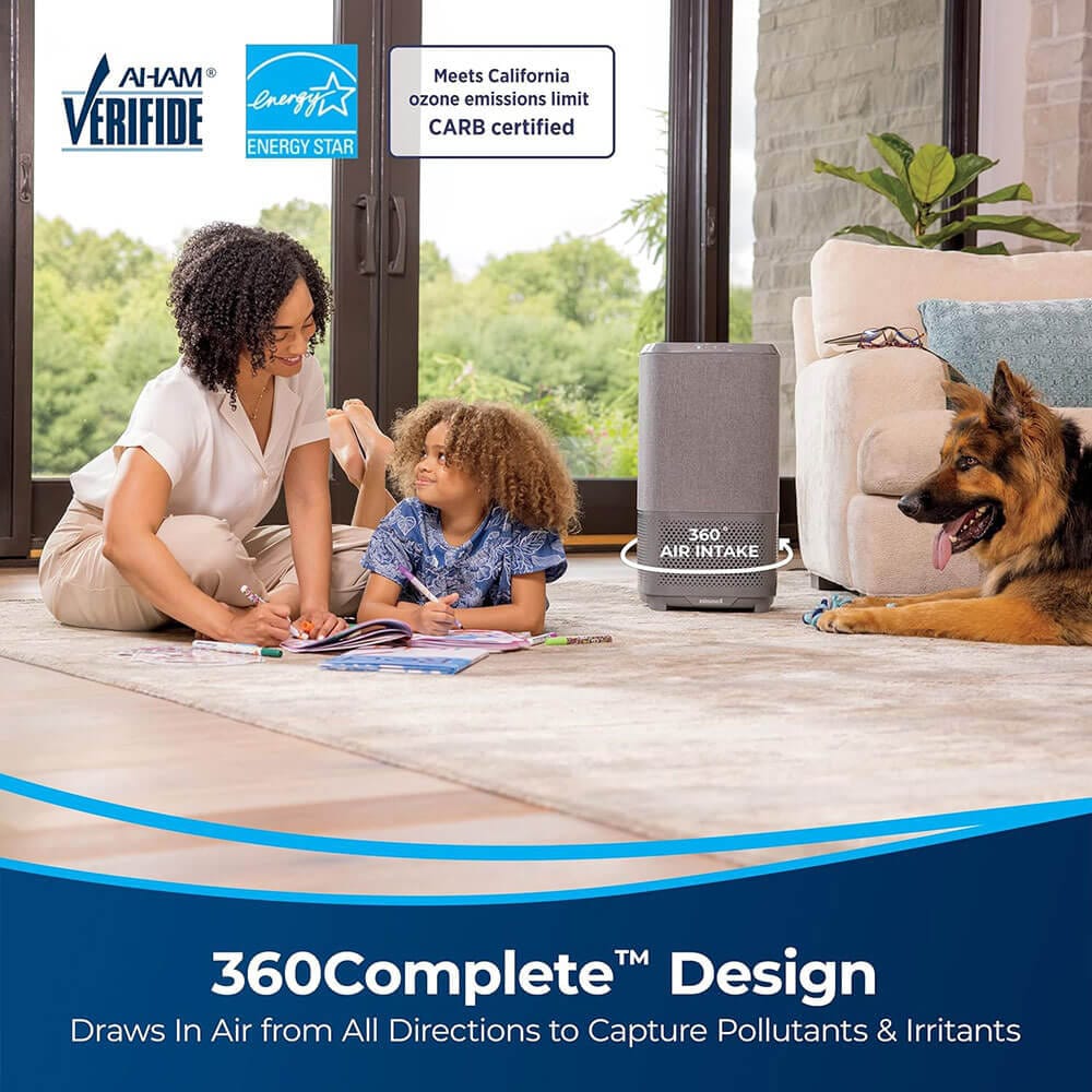 BISSELL air280 Smart Air Purifier with HEPA & Carbon Filters for Large Rooms