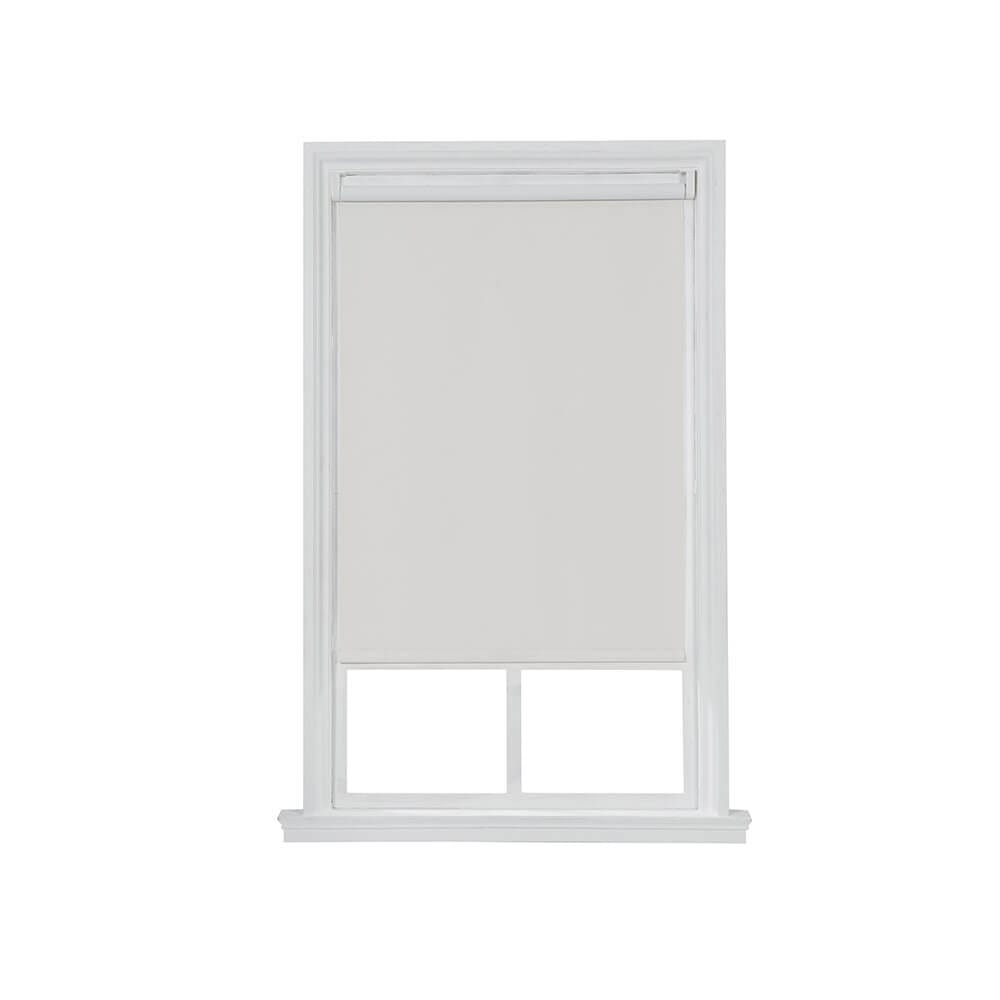 Push-Up Cordless Roller Shade with 100% Polyester Fabric, 47" x 72", Alabaster