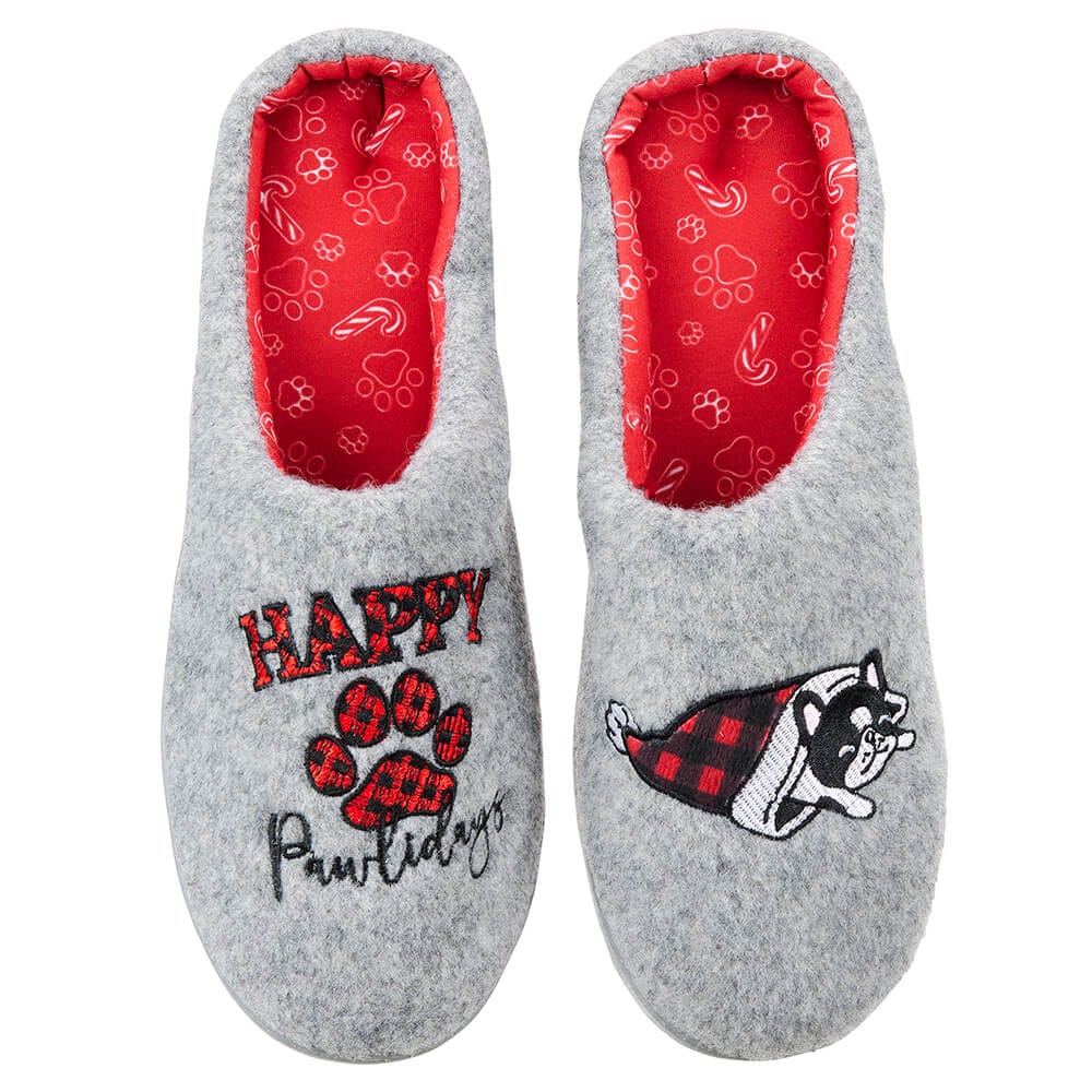 Happy Pawlidays Women's Slippers