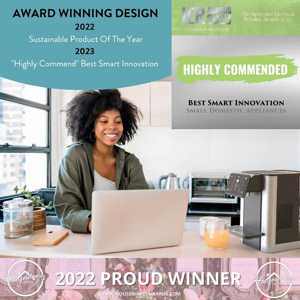 Aqua Optima Aurora Countertop Instant Hot and Cold Filtered Water Dispenser