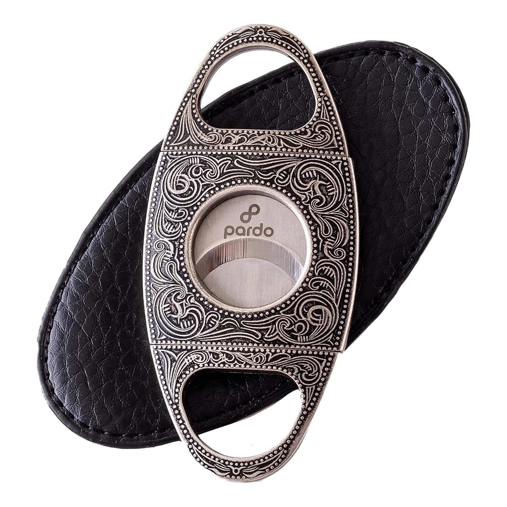 Pardo Cigar Cutter with Stainless Steel Double Blade Guillotine Cutter