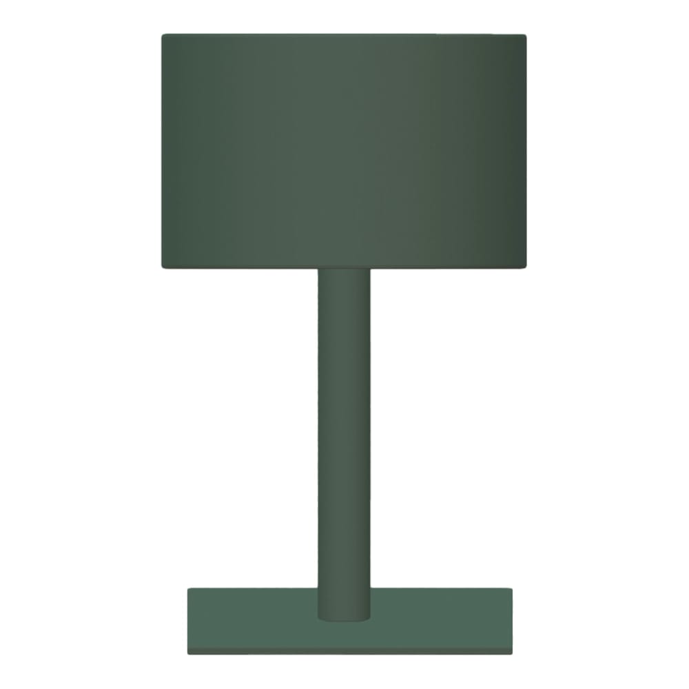 Maiori La Lampe Aluminum Pose 2 Solar Table Lamp, Frosty Gray