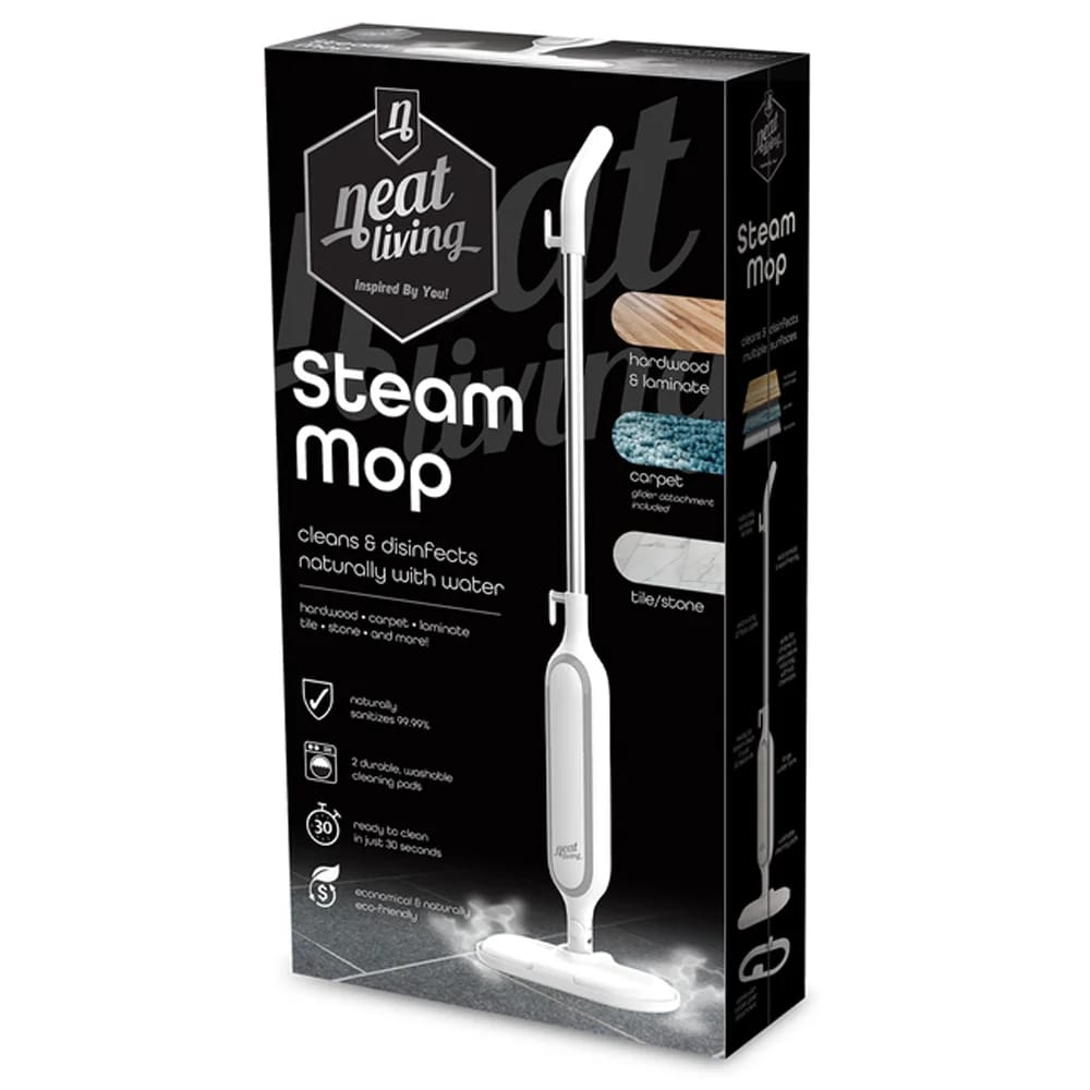 Neat-Living Steam Mop with 2 Washable Pads