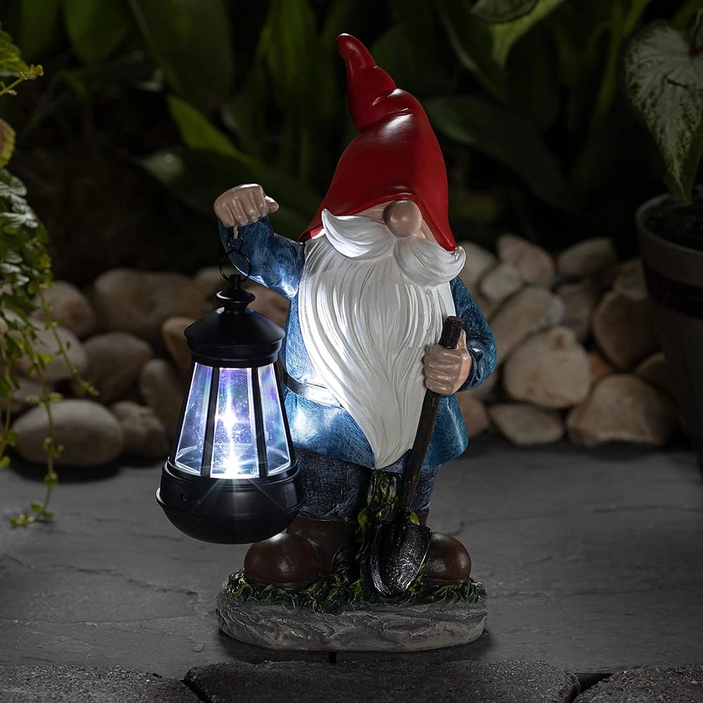 VP Home Garden Gnome with Lantern