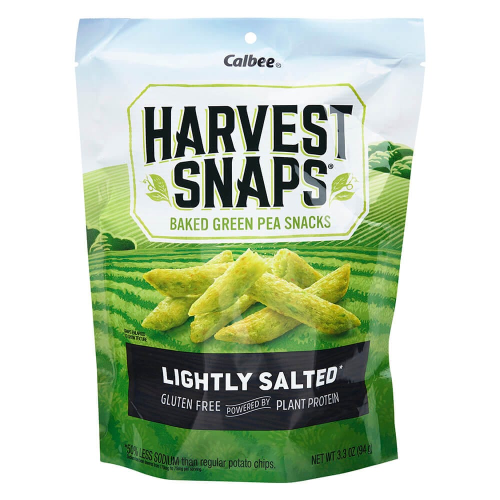 Calbee Harvest Snaps Lightly Salted Pea Snacks, 3.3 oz