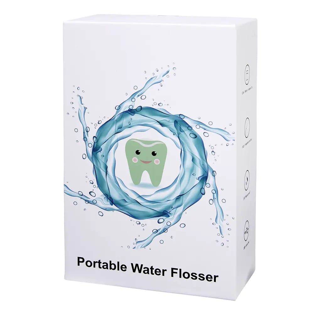 Rooman Portable Dental Water Flosser, Blue, 130 ml