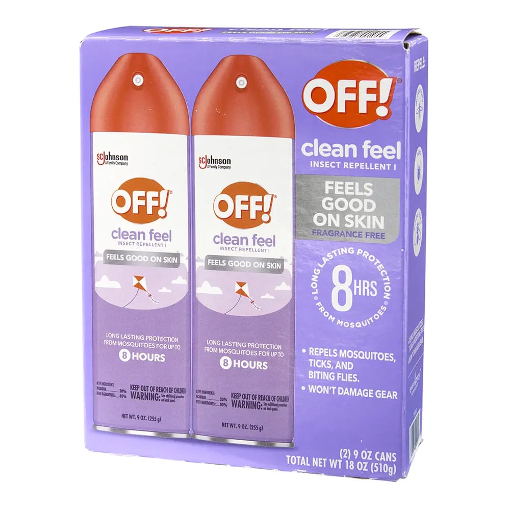 OFF! Clean Feel Insect Repellent, 2pk, 9 oz.