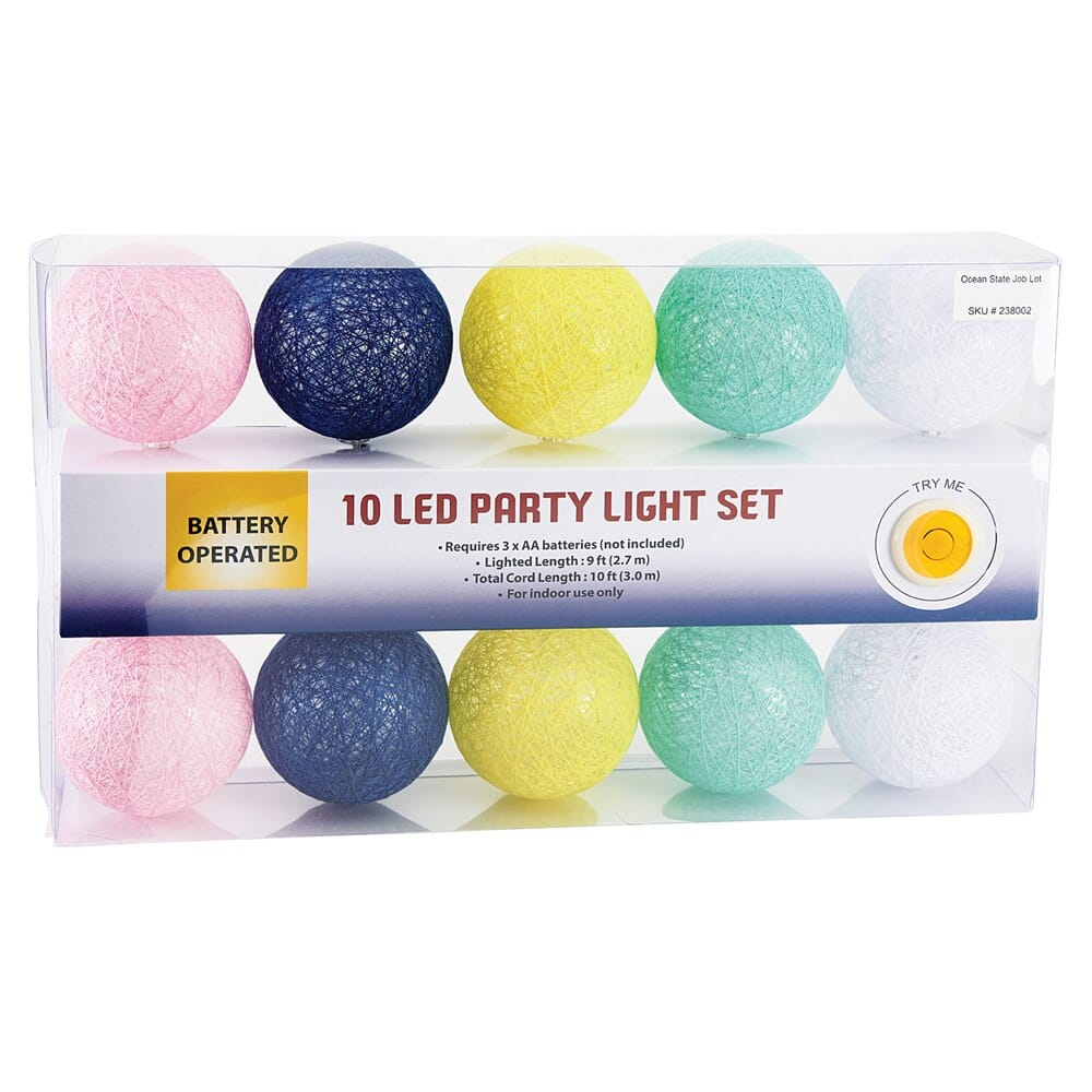 Party LED String Light Set, 10 Lights