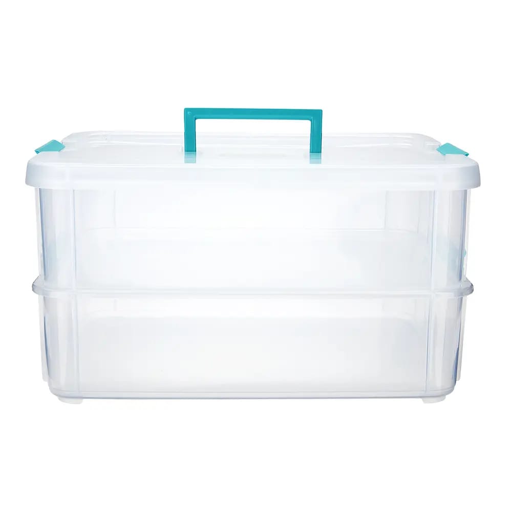 Sterilite Stack & Carry 2 Layer Handle Box