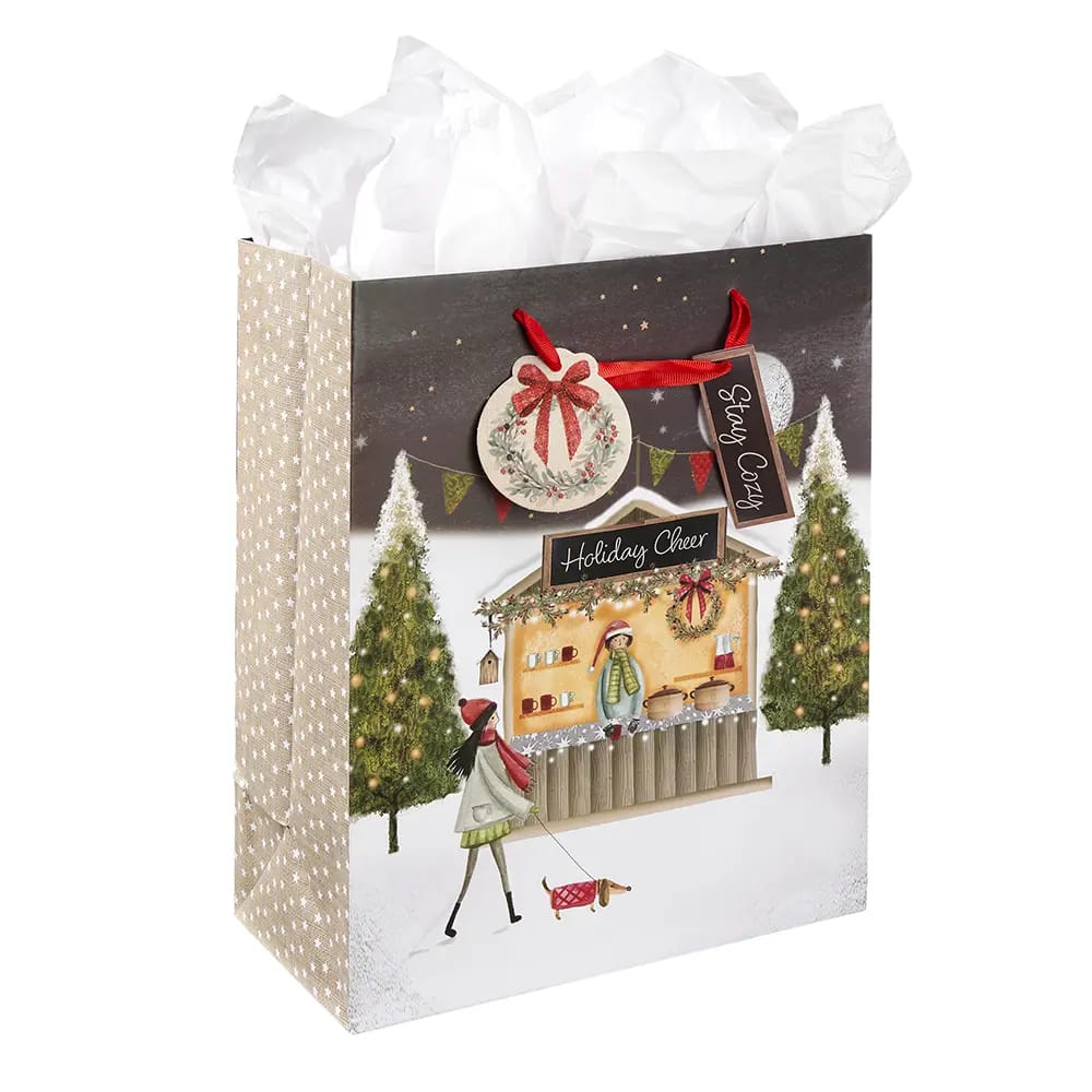 Large Christmas Gift Bags, 12.75"