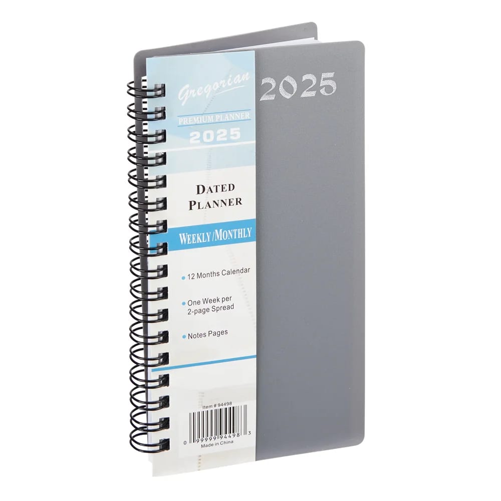 2025 Gregorian Premium Weekly/Monthly Dated Planner, 6"