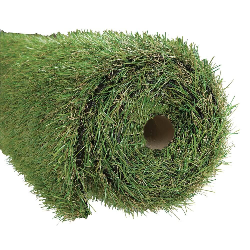 Super Plush Green Artificial Grass Rug, 6' x 8'