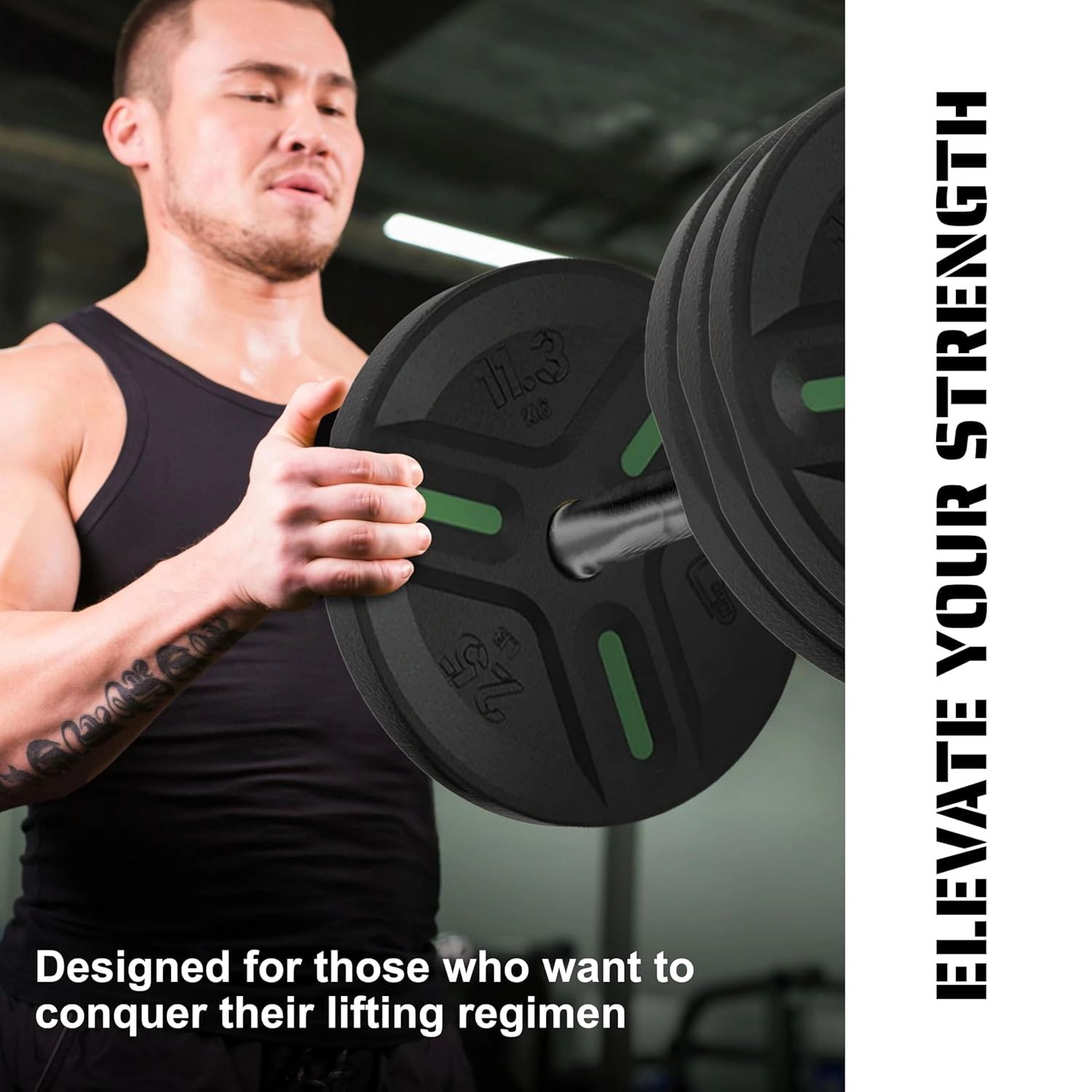 TRIBE WOD 25 lb. Cast Iron Plate Weight