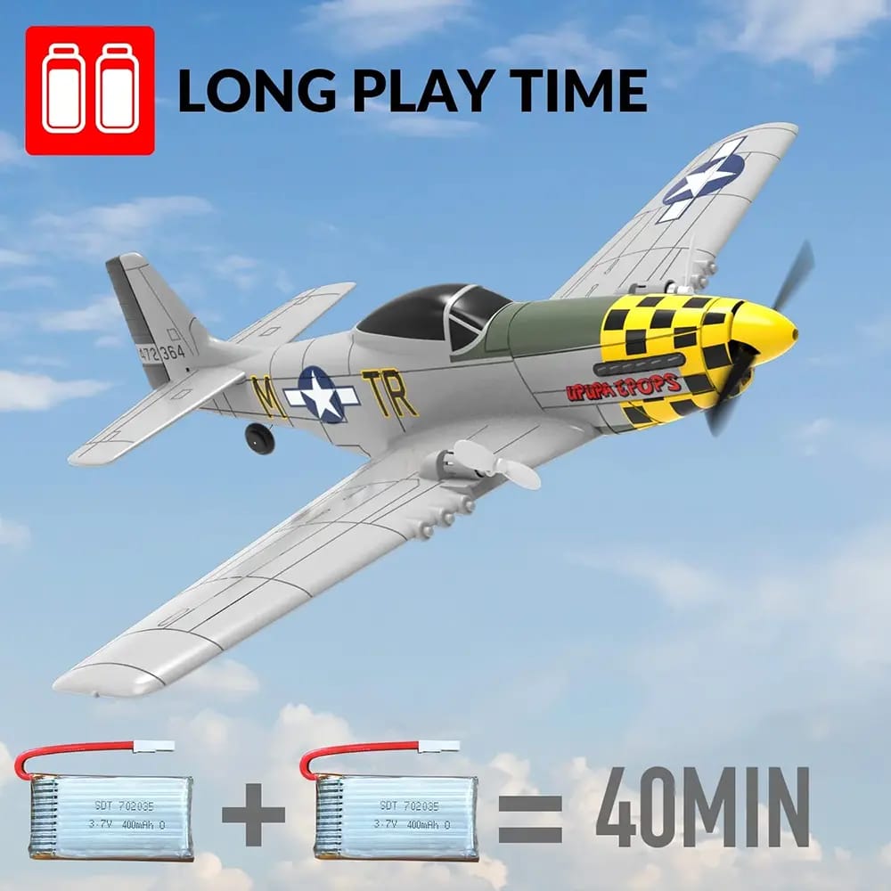 Top Race P-51 Mustang Remote Control Plane