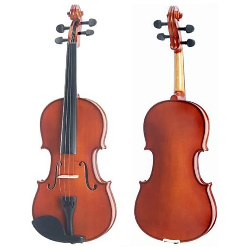 Mendini 12" Varnish Solid Wood Viola, Natural