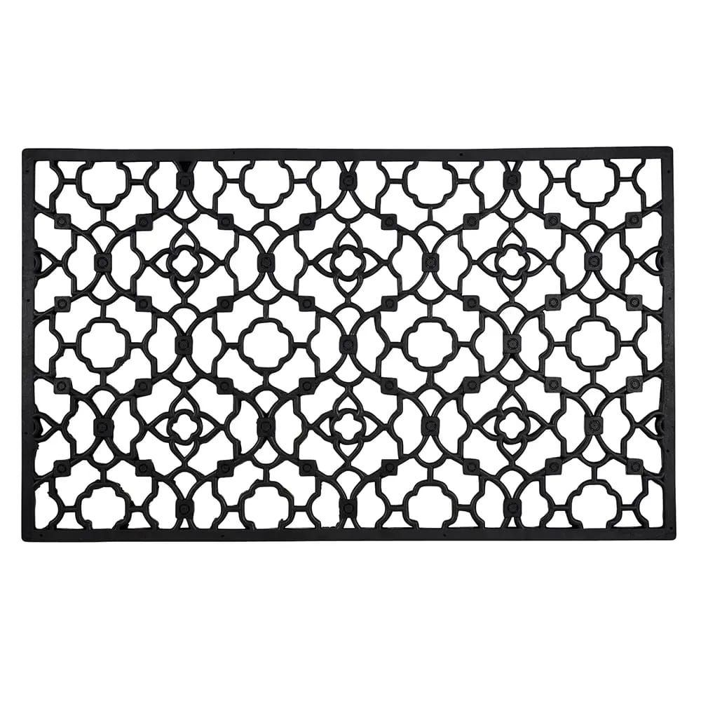 Decorative Rubber Iron Gate Mats, 18" x 30"